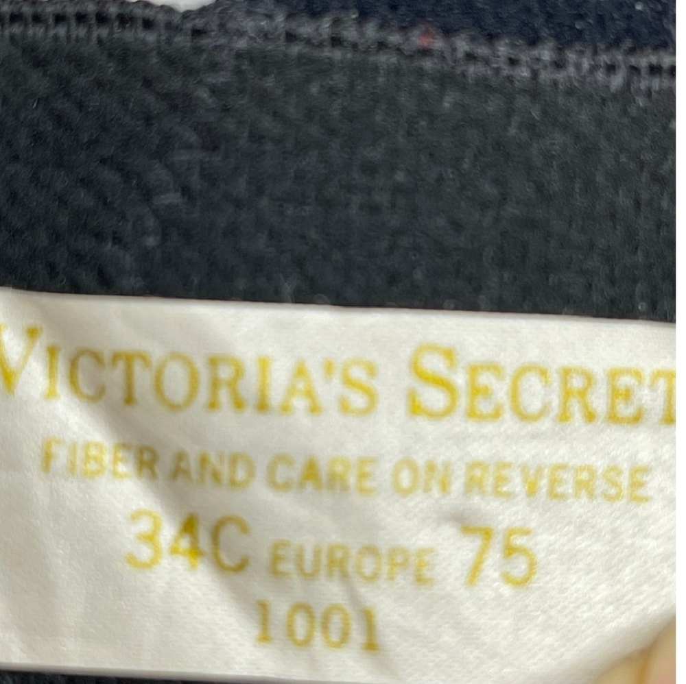 Vintage Victoria Secret Black Lace Corset Size 34C Gold Label - Picture 9 of 10